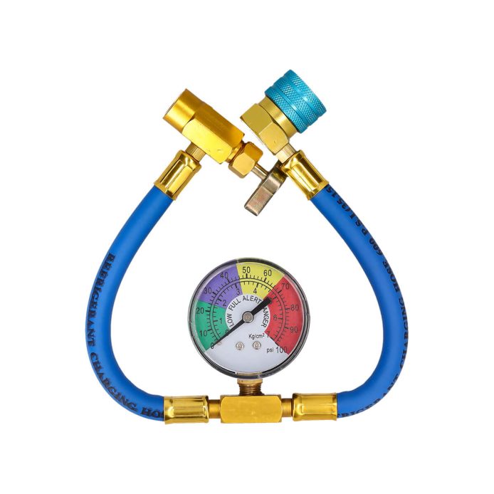 Alaska Refrigerants R1234yf Schlauch & Manometer (1/2 Acme-Flaschenanschluss)