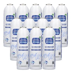 12 x Alaska Refrigerants R134a Ersatzkältemittel für Fahrzeuge: 12er-Pack für Werkstätten