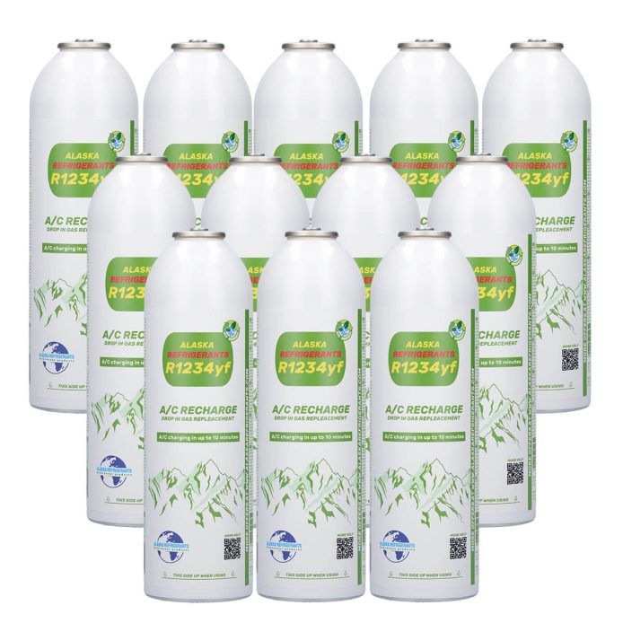 12 x Alaska Refrigerants R1234yf Ersatzkältemittel für Fahrzeuge: 12er-Pack für Werkstätten