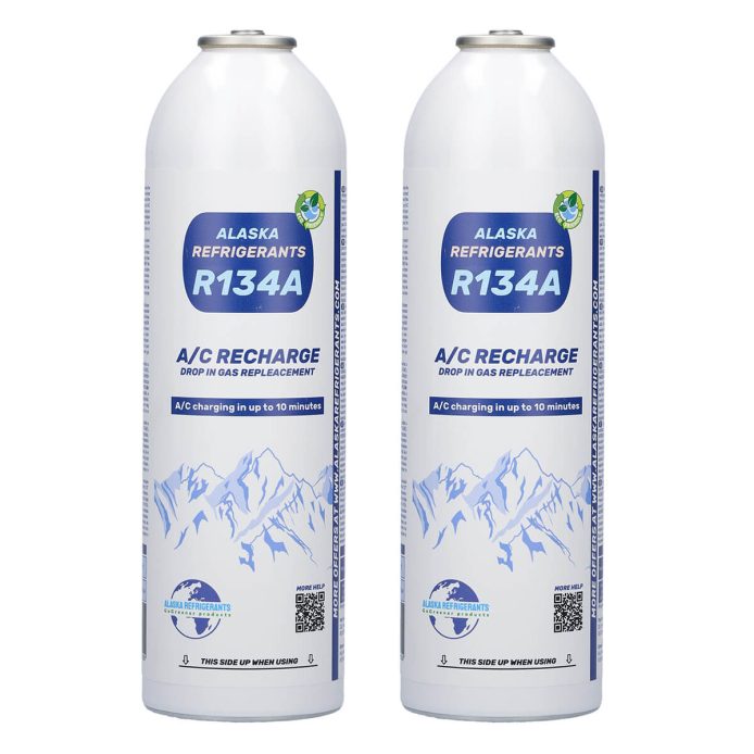 2 x Alaska Refrigerants R134a Ersatzkältemittel für Fahrzeuge