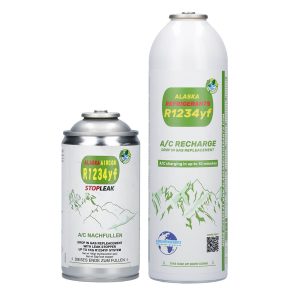 Alaska Refrigerants R1234yf Ersatzkältemittel für Fahrzeuge + Dichtmittel
