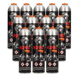 12 x Alaska Refrigerants R290 Propane – 370g / 750 ml